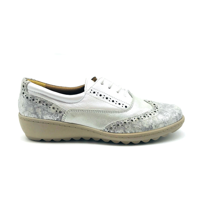 Cara - White Silver - Shoes